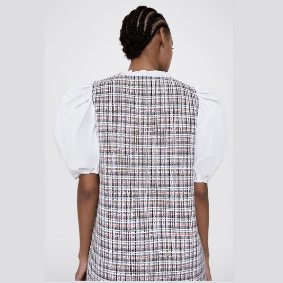 LAST ONE!!! ZARA Dress with Contrasting Balloon Sleeves - Picture 9 of 12